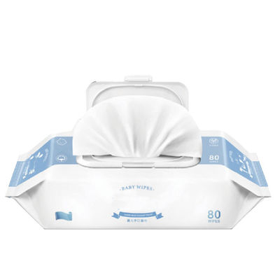 Household Alcohol Free 80pcs Baby Wet Wipes For Sensitive Skin