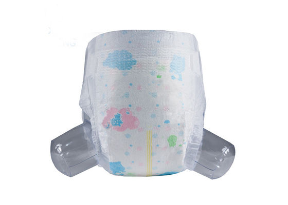 Blue ADL Soft Baby Diapers With Elastic Waistbands Embossed Topsheet