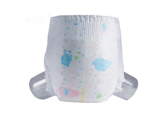 Blue ADL Soft Baby Diapers With Elastic Waistbands Embossed Topsheet