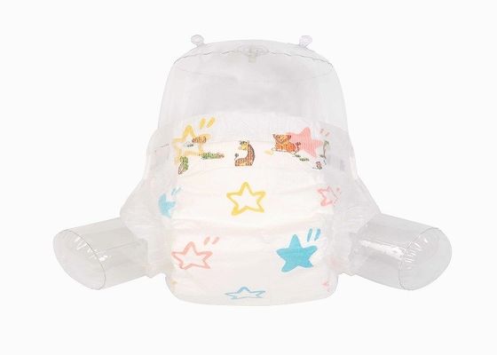 ODM Cartoon Printed Non Woven Fabric Baby Diaper Reusable Magic Tapes