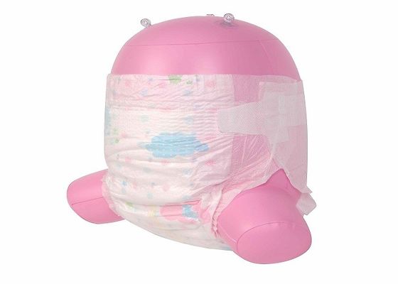 Customized Blue ADL Baby Cotton Diapers pants PE Breathable Backsheet