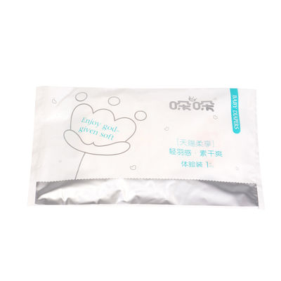 PE Film Newborn Baby Diapers White Color ADL Triple Absorbent