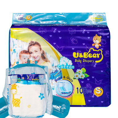 Blue ADL Newborn Baby Diapers Large Size 	520*320mm Breathable Absorption