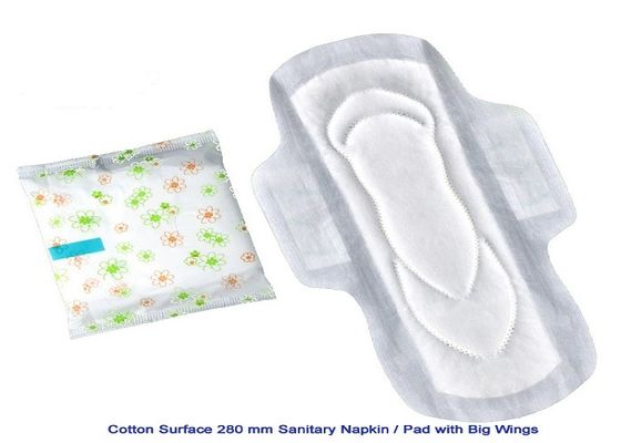 2mm Thick Soft Cotton Sanitary Napkin Anion Chip Core 8 Layers