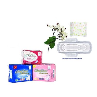 ADL Chip 155mm Cotton Sanitary Napkin Waterproof Breathable Backsheet