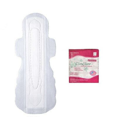 Day Used Winged Cotton Sanitary Napkin 240mm Ultra Thin With Leakguard