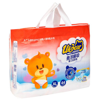 Comfortable Overnight Disposable Baby Diapers 600ml PE Film Backsheet