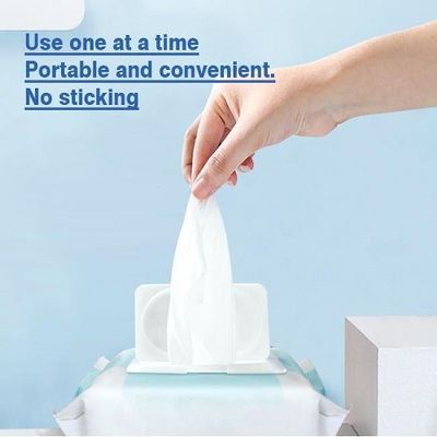 Eco Friendly Organic Flushable Baby Wipes Aloe Vera 80pcs Non Irritating