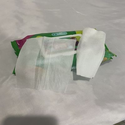 Thermal Bonded Fabric Baby Tissue Wipes 60gsm Alcohol Free Vitamin E