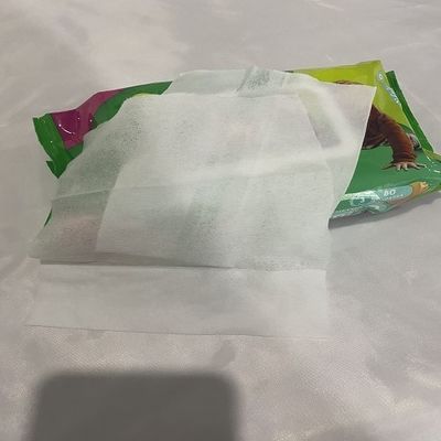 Thermal Bonded Fabric Baby Tissue Wipes 60gsm Alcohol Free Vitamin E