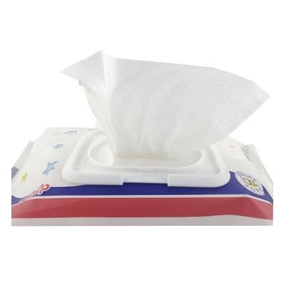 Plain Pattern Pure Baby Wet Wipes 100pcs Non Toxic No Colorant