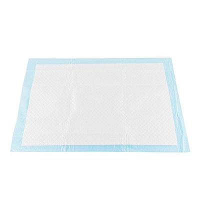 PE Backsheet 60*90cm Disposable Bed Underpads Japanese SAP Blue Color
