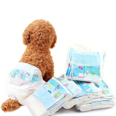 Cotton Topsheet Disposable Pet Diapers PE Film SAP Small Dog Nappies