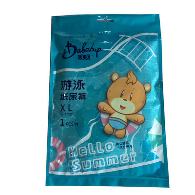 Non Woven Fabric Disposable Swim Diapers PE Film Breathable Backsheet