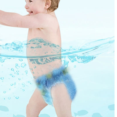 Color Printed 35lbs Disposable Swim Diapers 3D Leak Guard Fluff Pulp