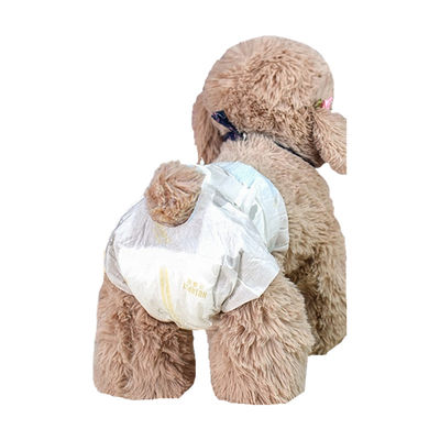 OEM 3D Leak Proof Disposable Dog Nappies SAP Magic Tape USA Fluff Pulp