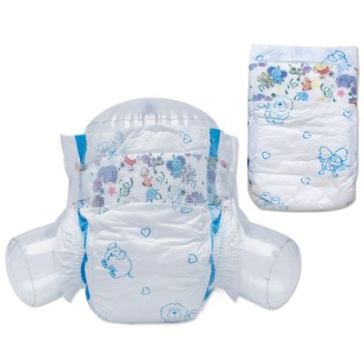 FDA Nonwoven Leak Protection Diapers Color Printed For Infant Baby