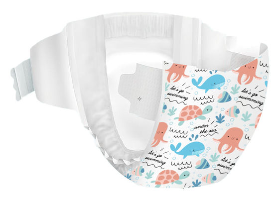 Nonwoven 3D Leak Prevention Channel Disposable Baby Diapers