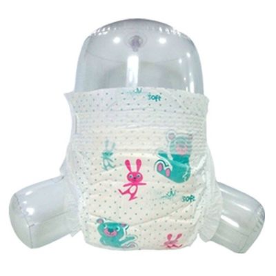 3D Leak Prevention Soft Breathable Baby Diaper With Hydrophilic Nonwoven Topsheet