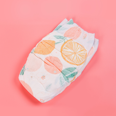 Color Printed Non Woven Topsheet Disposable Baby Diapers 3D Leak Protection