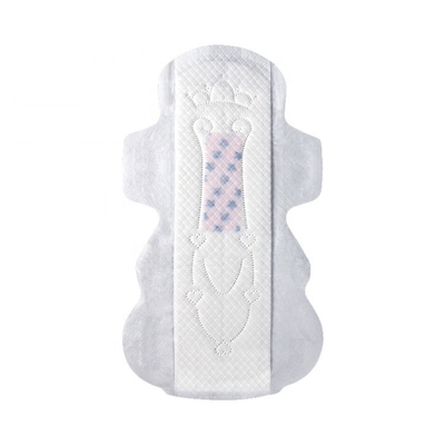 Winged Cotton Feminine Pad 245mm Day Use Lady Sanitary Napkin