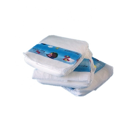 Plain Woven Nonwoven Fabric Disposable Baby Diapers With 3D Leak Prevention Channel