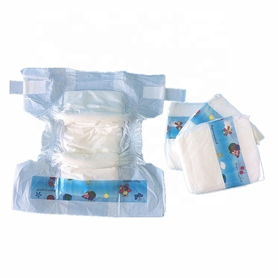 Plain Woven Nonwoven Fabric Disposable Baby Diapers With 3D Leak Prevention Channel