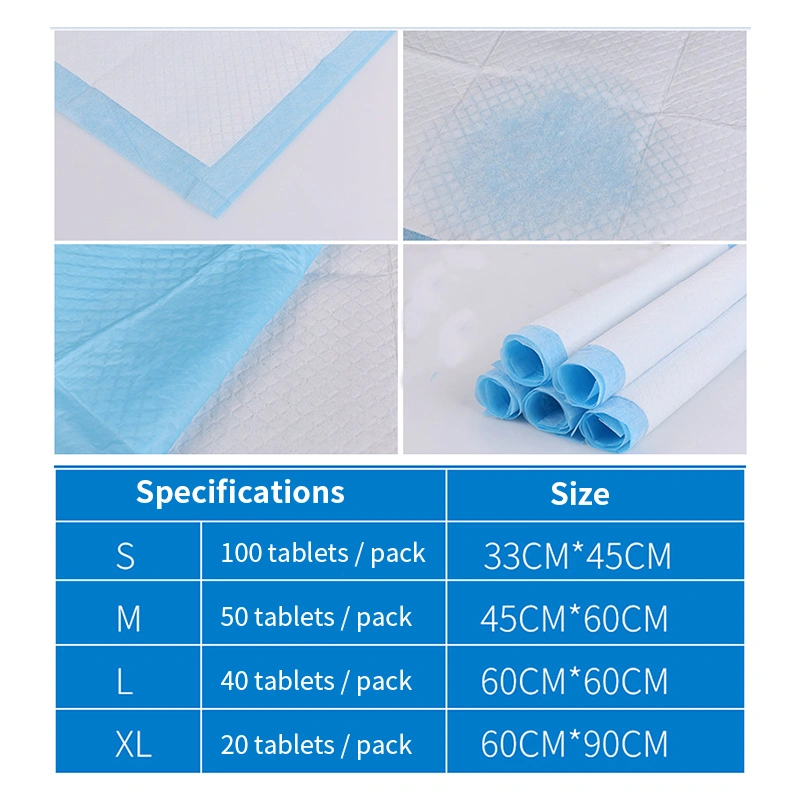 Disposable Absorbent Pretective Bed Pad Non-Woven Incontinence Pet Underpad